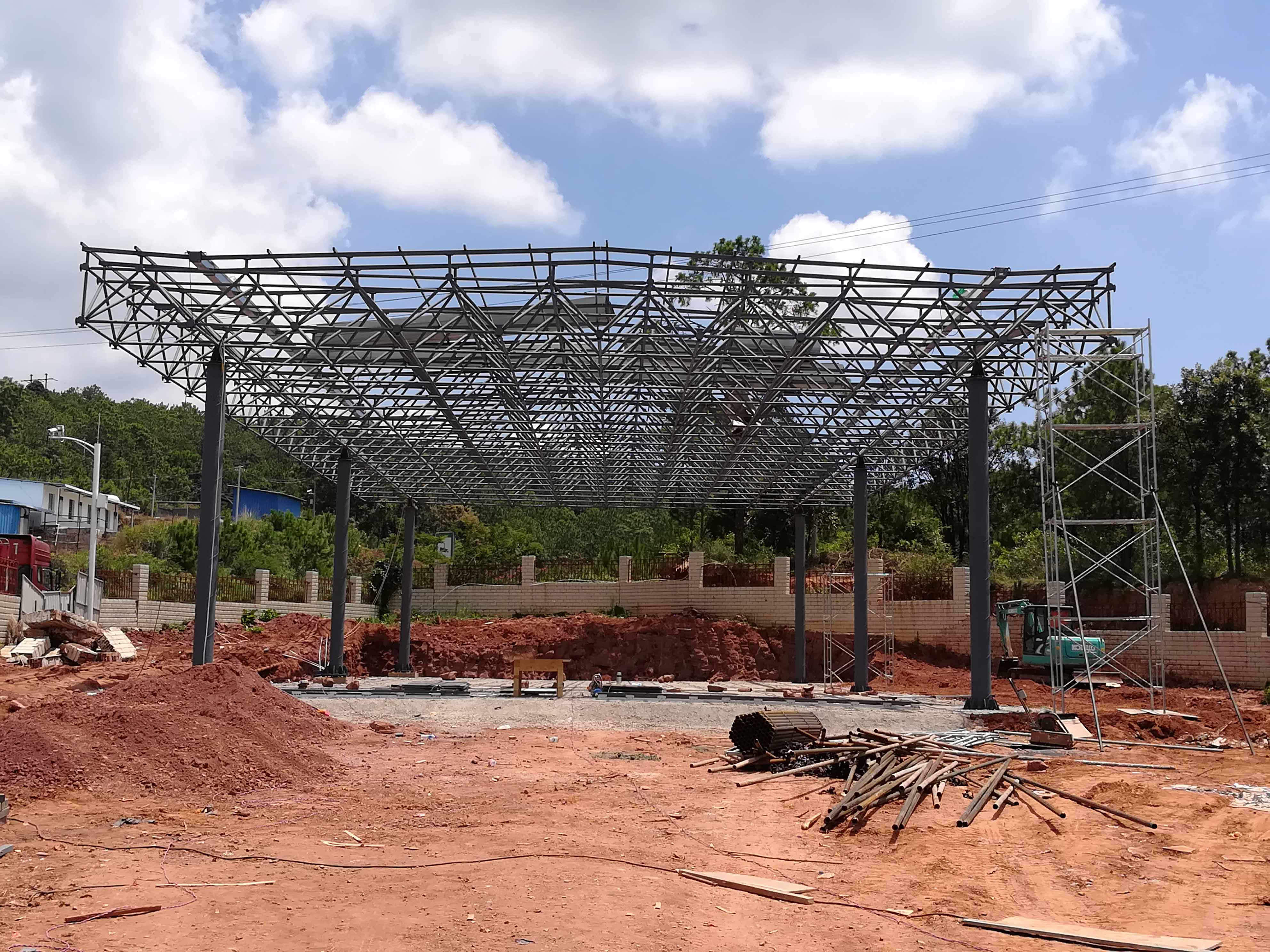 嵊州加油站网架屋面